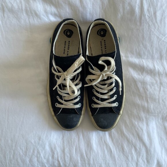 Japanese Shoes Like Pottery 01JP Low Sneakers in Black - Picture 2 of 7